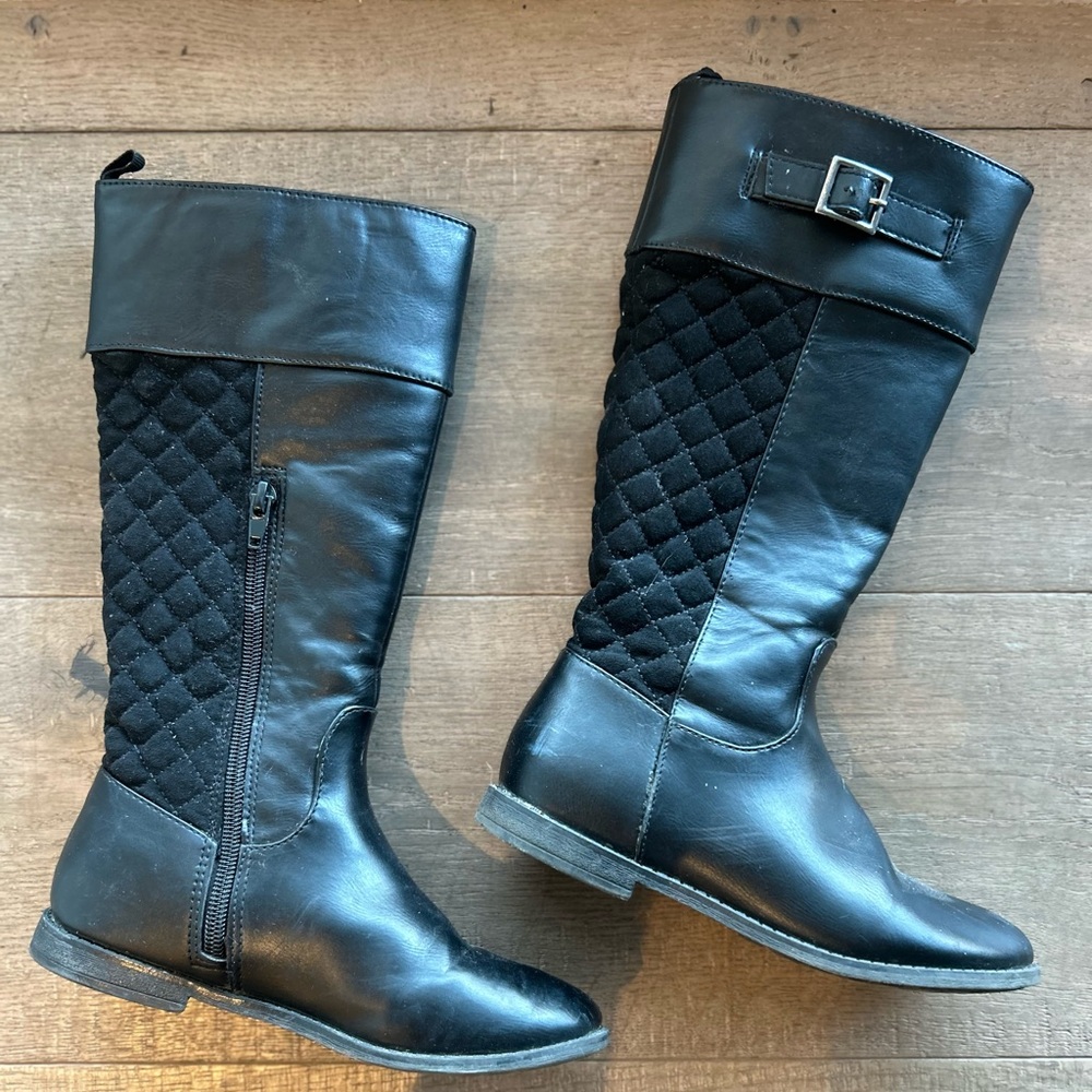 Black Riding Boots Sz 13 (Girls)